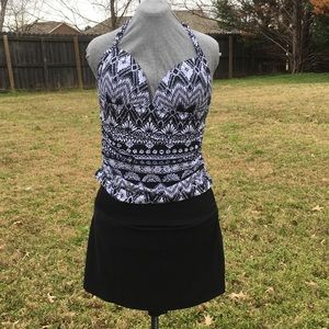 St. John’s Bay halter swim top. Size 14